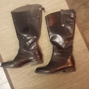 Leather Riding Style Boots